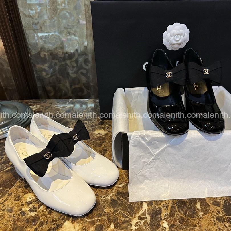 Chanel 24C White Sock-Style Mary Jane