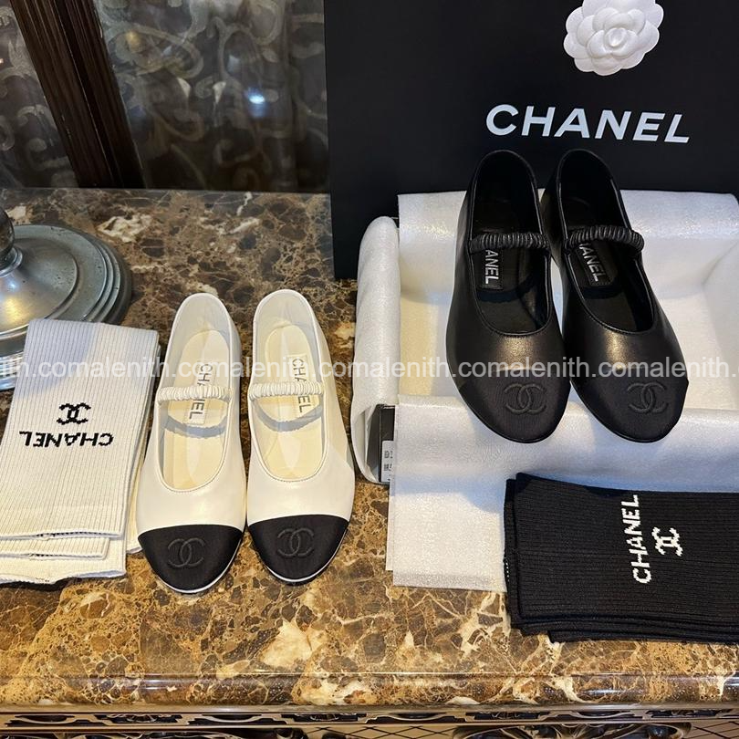 Chanel 24C Black Sock-Style Mary Jane